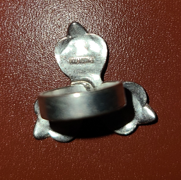 Silver Yellow flower adjustable ring pilgrim s - Picture 8 of 12